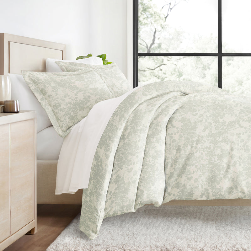 Weathered Floral - Printed Duvet Cover Set - Ultra Soft Microfiber Bedding