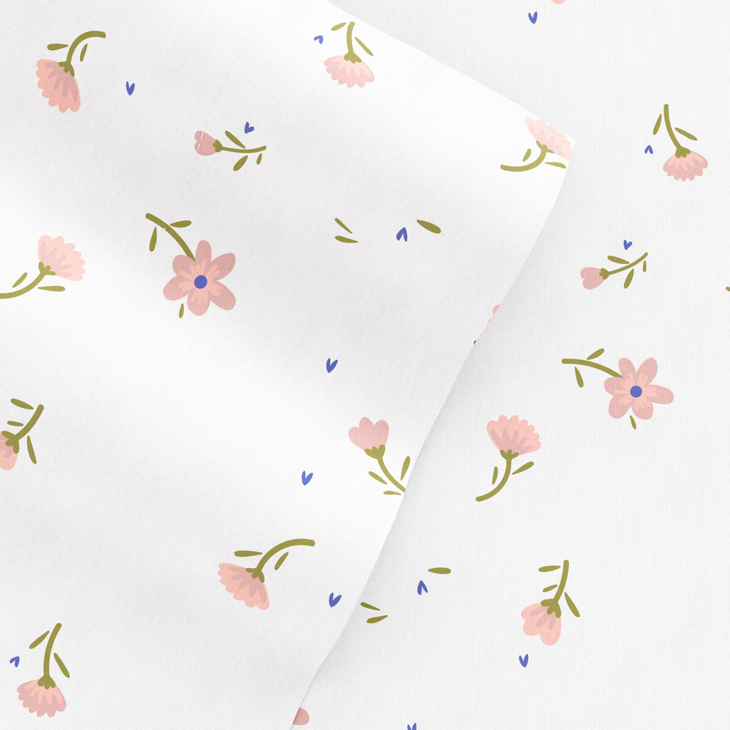 Floral Pattern 4-Piece Sheet Set