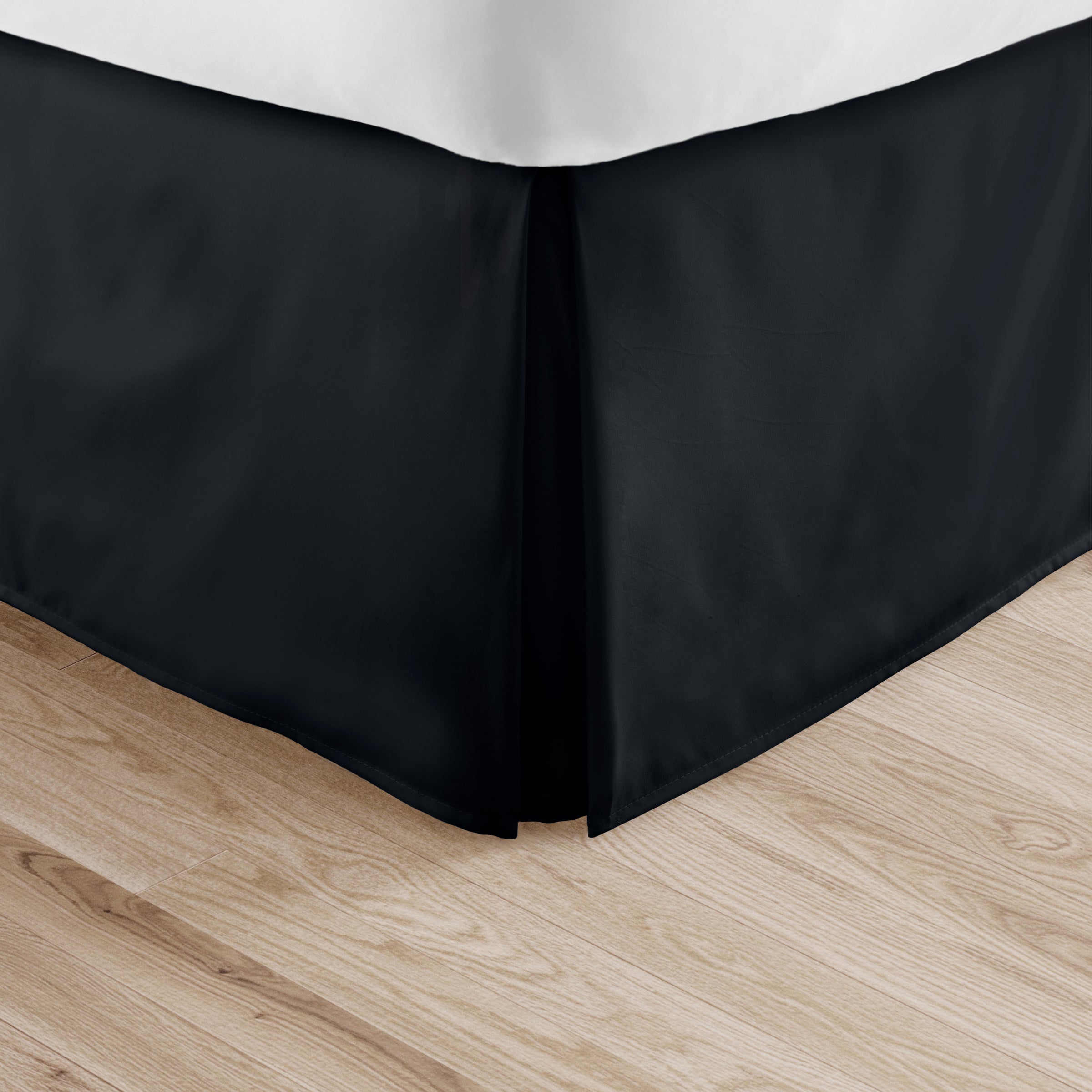 Wrap Around Bed Skirts With Center & Corner Pleats, Dust Ruffle