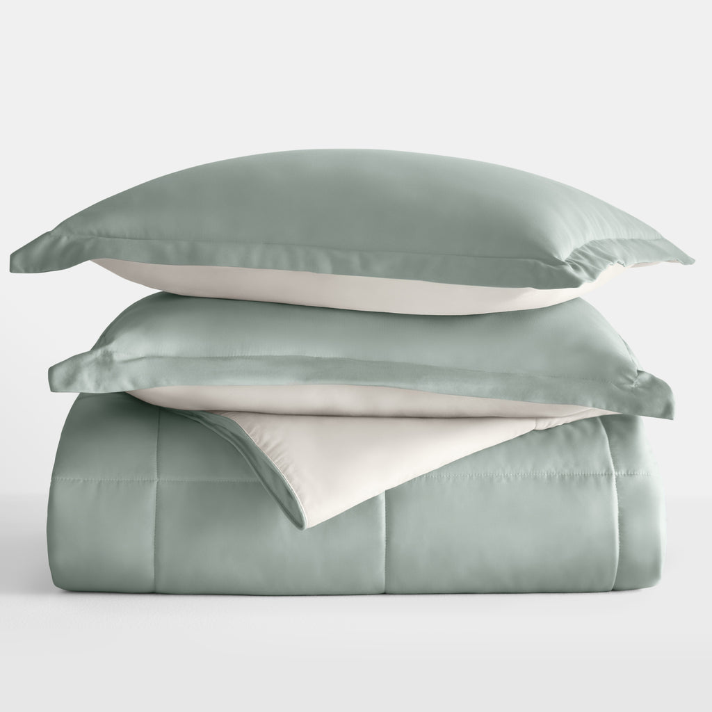 Reversible Down-Alternative Comforter Set
