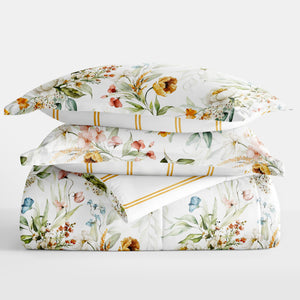 Chintz Floral Reversible Down-Alternative Comforter Set