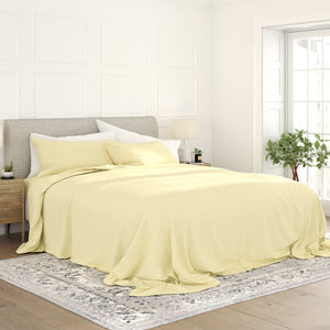 Honeycomb Pattern 4-Piece Sheet Set