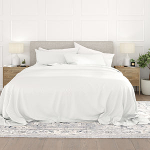 Checkered Embossed 4-Piece Sheet Set