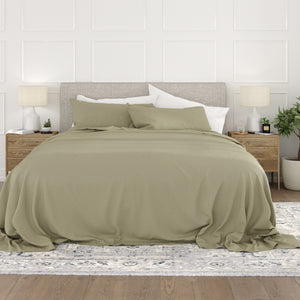 Chevron Embossed 4-Piece Sheet Set