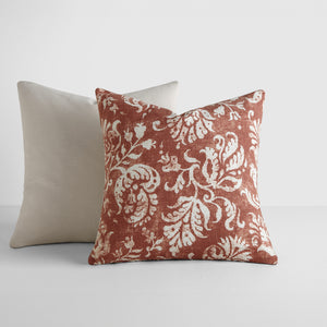 2-Pack Distressed Floral Décor Throw Pillows