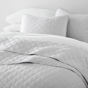 3-Piece Diamond Stitch Quilted Coverlet Set