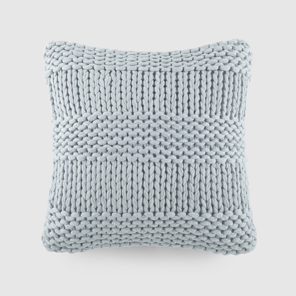 Chunky Knit Throw Pillow Cover and Insert