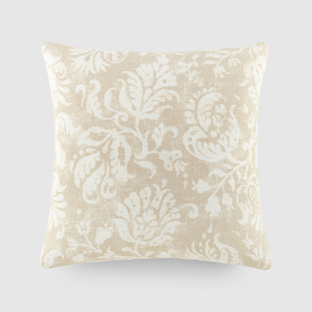 Distressed Floral Décor Throw Pillow