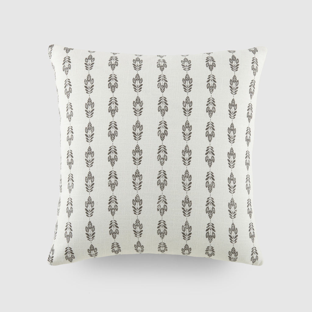 Folk Leaves Décor Throw Pillow