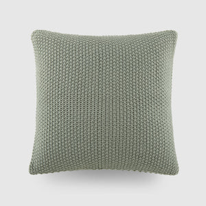 Seed Stitch Knit Throw Pillow Cover and Insert