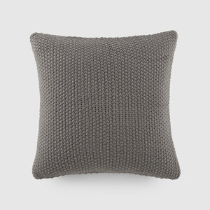 Seed Stitch Knit Throw Pillow Cover and Insert