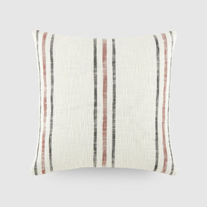 Yarn-Dyed Framed Stripe Décor Throw Pillow